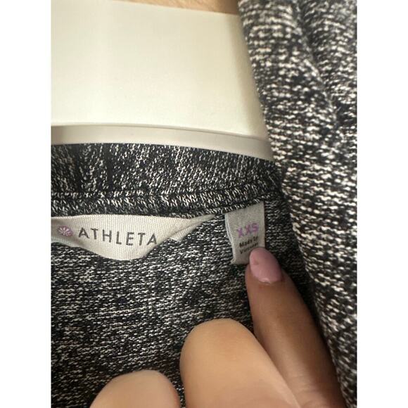 Athleta Open Front Draped Cardigan with front pockets, Womens XXS, black - Picture 4 of 6